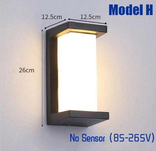 Motion Sensor Multi-Specification LED Outdoor Waterproof Wall Light - Golden Aura