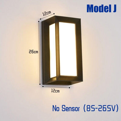 Motion Sensor Multi-Specification LED Outdoor Waterproof Wall Light - Golden Aura